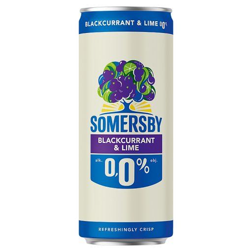 Somersby Bezalkoholowy napój piwny o smaku czarnej porzeczki i limonki 330 ml
