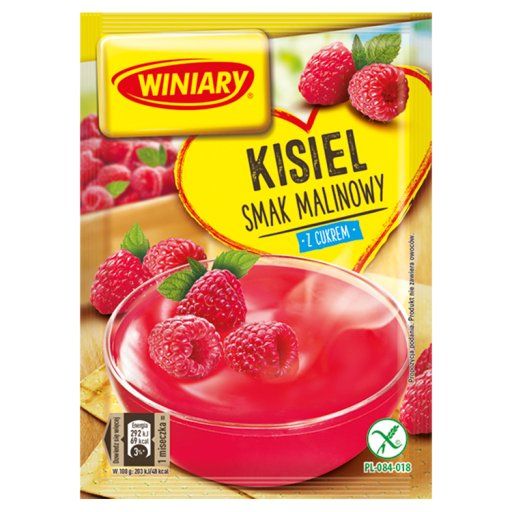 Winiary Kisiel z cukrem smak malinowy 77 g