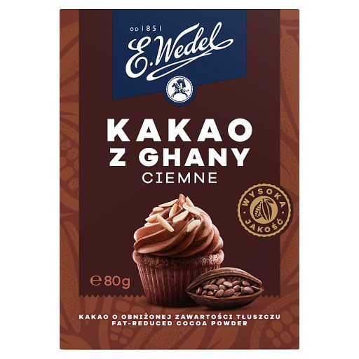 WEDEL KAKAO CIEMNE Z GHANY 80g