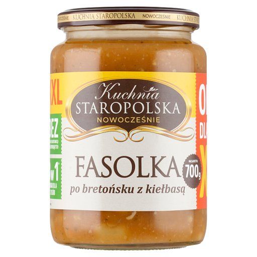 Kuchnia Staropolska Fasolka po bretońsku z kiełbasą 700 g