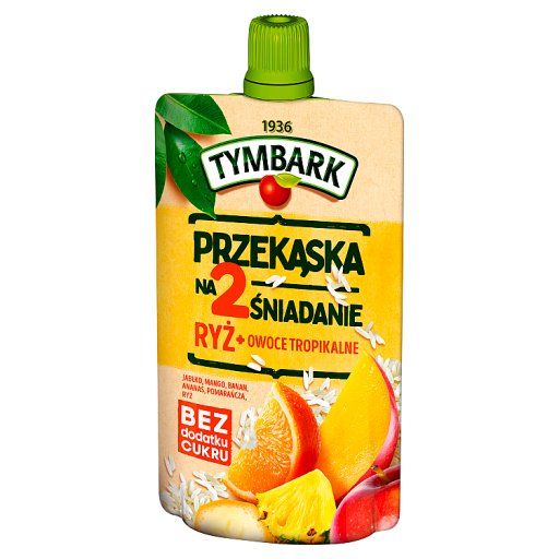 Tymbark Przekąska na 2 śniadanie ryż + owoce tropikalne 100 g