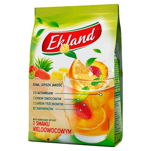 Ekland Napój herbaciany instant o smaku wieloowocowym 300 g