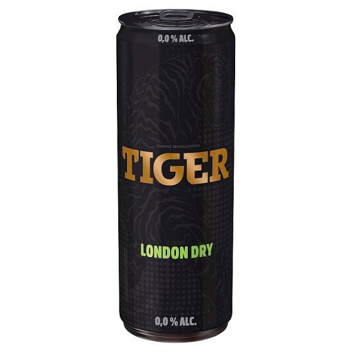 Tiger Gazowany bezalkoholowy napój energetyzujący o smaku London Dry 250 ml