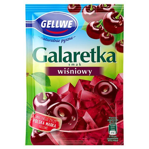 Gellwe Galaretka smak wiśniowy 72 g