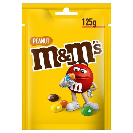 M&M's Peanut Orzeszki ziemne oblane czekoladą w kolorowych skorupkach 125 g