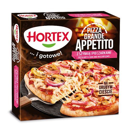 Hortex Grande Appetito Pizza z szynką i pieczarkami 425 g