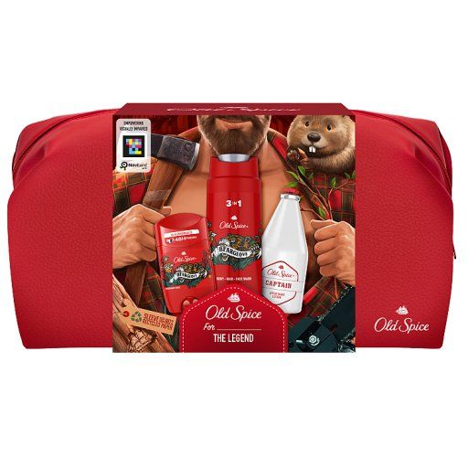 Old Spice Zestaw podarunkowy Lumberjack, dezodorant w sztyfcie, żel pod prysznic i woda po goleniu