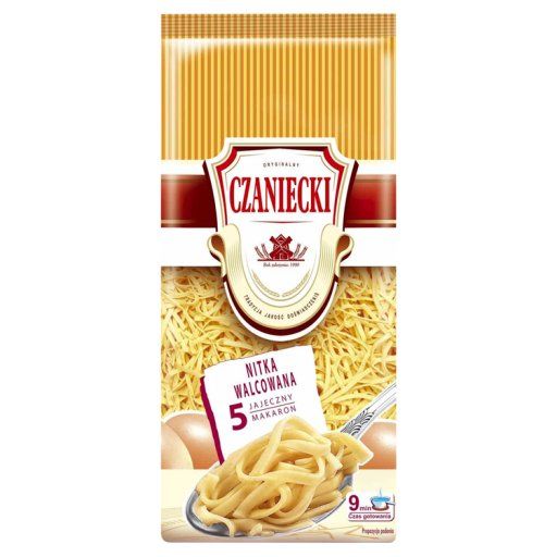 Czaniecki Makaron 5 jajeczny nitka walcowana 500 g