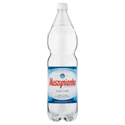 Muszynianka Naturalna woda mineralna wysokozmineralizowana średnionasycona CO₂ 1,5 l