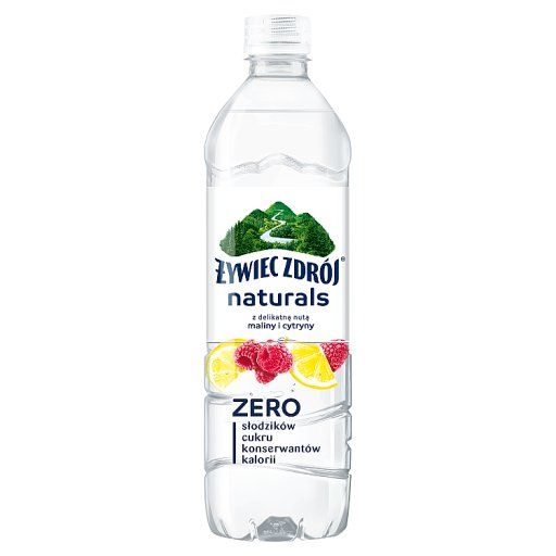 Żywiec Zdrój Naturals Napój niegazowany z delikatną nutą maliny i cytryny 500 ml