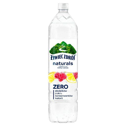 Żywiec Zdrój Naturals Napój niegazowany z delikatną nutą maliny i cytryny 1,2 l