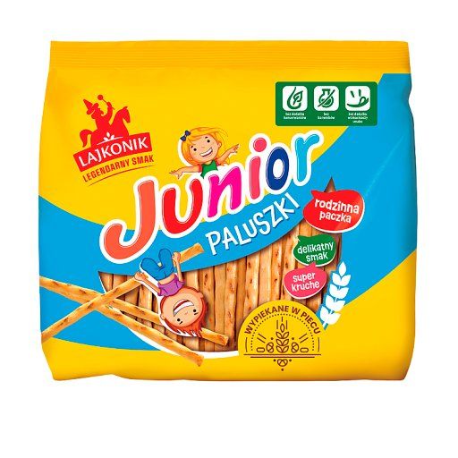 Lajkonik Junior Paluszki o smaku waniliowym 280 g