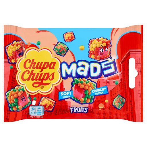 Chupa Chups Mads Żelki w chrupkiej posypce o smaku owocowym 45 g