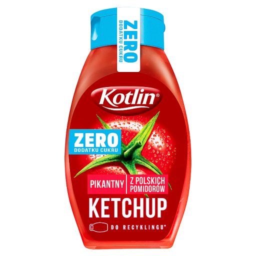 Kotlin Ketchup pikantny zero dodatku cukru 420 g