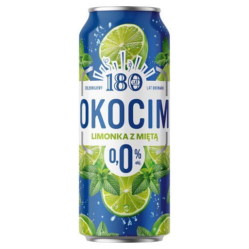 Okocim Mix piwa bezalkoholowego z lemoniadą limonka z miętą 500 ml