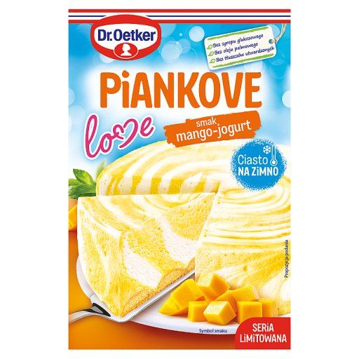 Dr. Oetker Piankove Love Ciasto na zimno smak mango-jogurt 160 g