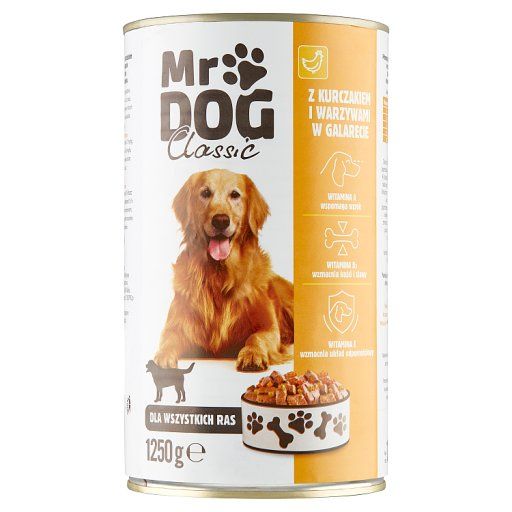 Mr Dog Classic Karma dla psów z kurczakiem i warzywami w galarecie 1250 g