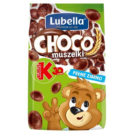 Lubella Choco muszelki Zbożowe muszelki o smaku czekoladowym 250 g