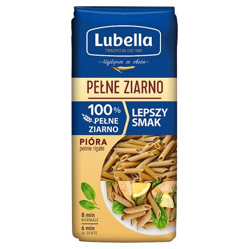 Lubella Pełne Ziarno Makaron pióra 400 g