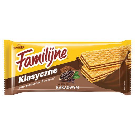 Familijne Wafle o smaku kakaowym 180 g