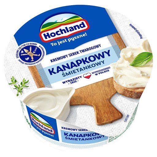 Hochland Kremowy serek twarogowy kanapkowy śmietankowy 130 g