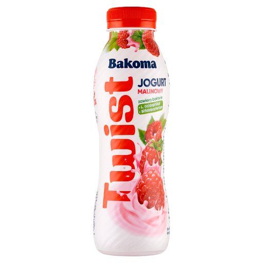 Bakoma Twist Jogurt malinowy 370 g