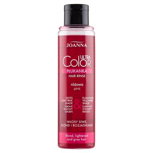 Joanna Ultra Color Płukanka do włosów różowa 150 ml