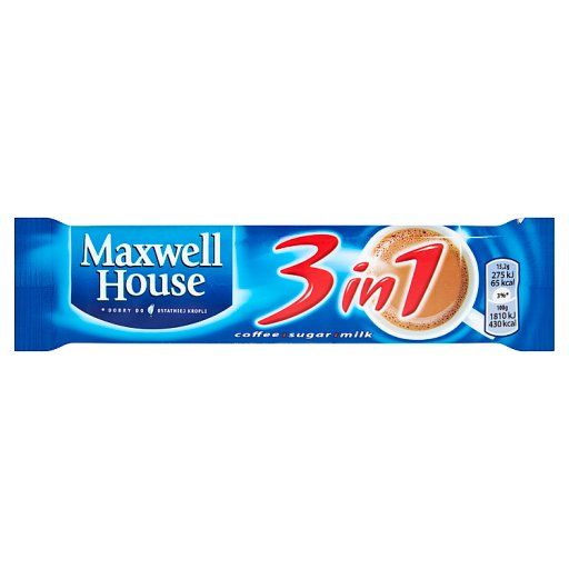 Maxwell House 3 in 1 Rozpuszczalny napój kawowy 15,2 g