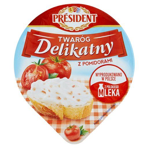 Président Twaróg Delikatny z pomidorami 150 g
