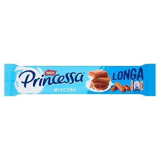 Princessa Longa Wafel przekładany kremem kakaowym oblany mleczną czekoladą 45 g