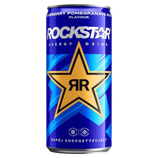 Rockstar Xdurance Gazowany napój energetyzujący o smaku owoców jagodowych i granatu 250 ml