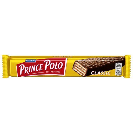 Prince Polo Classic Kruchy wafelek z kremem kakaowym oblany czekoladą 17,5 g