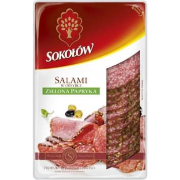 SOKOŁÓW SALAMI W OBSYPCE ZIEL PAPR 100g