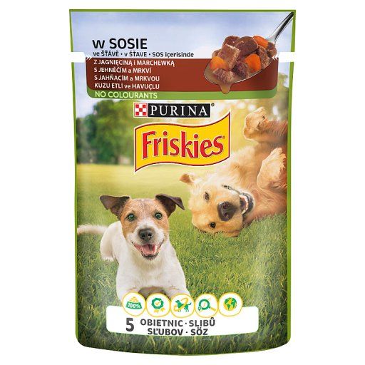 Friskies Karma dla psów z jagnięciną i marchewką 100 g