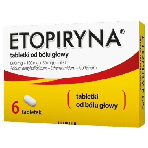 Etopiryna (300mg  50mg  100mg) x 6 tabletek /display x 6/
