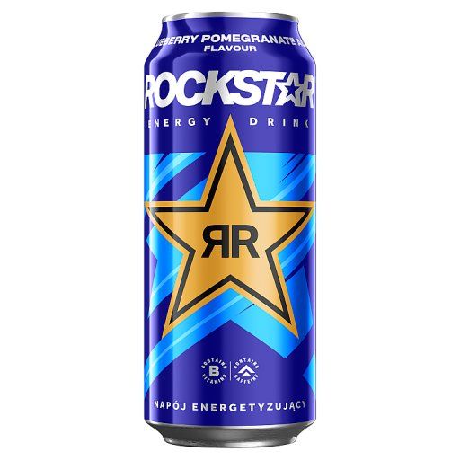 Rockstar Xdurance Gazowany napój energetyzujący o smaku owoców jagodowych i granatu 500 ml