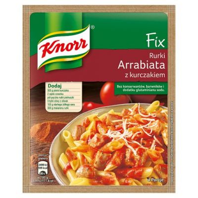 Knorr Fix rurki arrabiata z kurczakiem 46 g
