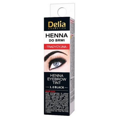 Delia Cosmetics Henna do brwi tradycyjna 1.0 black