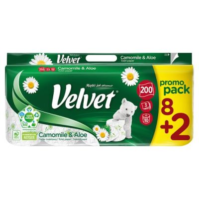 Velvet Excellence Rumianek i Aloes Papier toaletowy 8 rolek