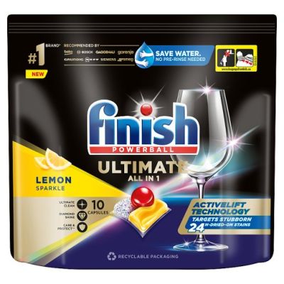 Finish Quantum Ultimate Lemon Tabletki do mycia naczyń w zmywarce 125 g (10 sztuk)
