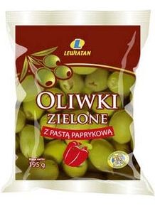 LEWIATAN OLIWKI ZIELONE PASTA PAPRYK 195G.