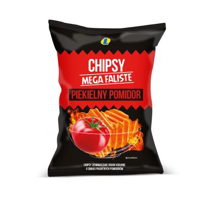 LEWIATAN CHIPSY PIEKIELNY POMIDOR 140G