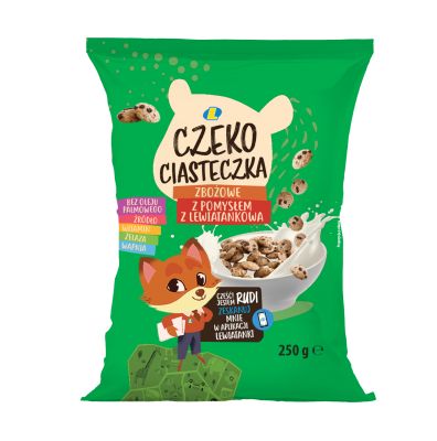 LEWIATAN PŁATKI CZEKO CIASTECZKA 250G