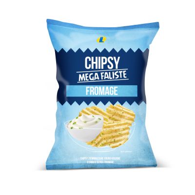 LEWIATAN CHIPSY MEGA FALISTE FROMAGE 140G