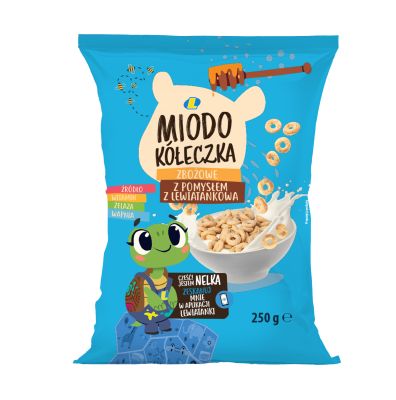 LEWIATAN PŁATKI MIODO KÓŁECZKA 250G