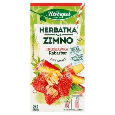 Herbapol Herbatka na zimno truskawka rabarbar 36 g (20 x 1,8 g)