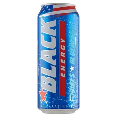 Black Energy Gazowany napój energetyzujący o smaku jagodowym 500 ml