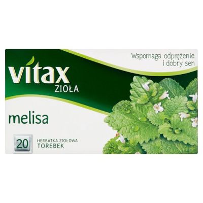 Vitax Zioła Herbatka ziołowa melisa 30 g (20 x 1,5 g)