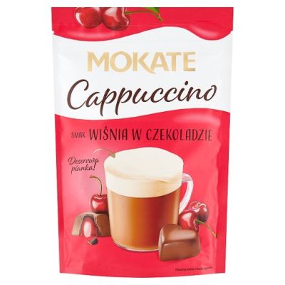 Mokate Cappuccino smak wiśnia w czekoladzie 110 g