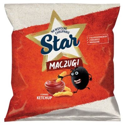Star Maczugi Chrupki kukurydziane o smaku ketchup 24 g